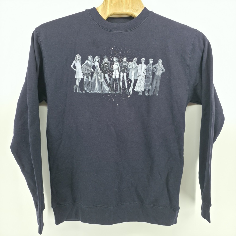 Taylor Swift Official Merch Midnight Eras Navy Blue Crewneck Sweatshirt Large